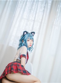 Crazy cat with blue hair(4)
